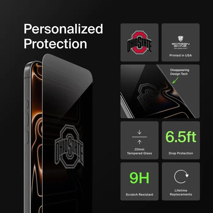 Ohio State Buckeyes Custom Glass Screen Protector