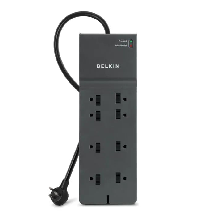 8-Outlet Commercial Surge Protector 8' Cord
