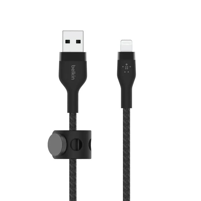 USB-A Cable with Lightning Connector, Black