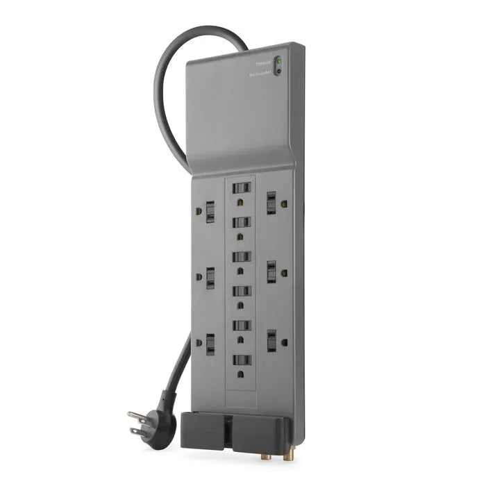 12-Outlet Home/Office Surge Protector with 8-foot cord