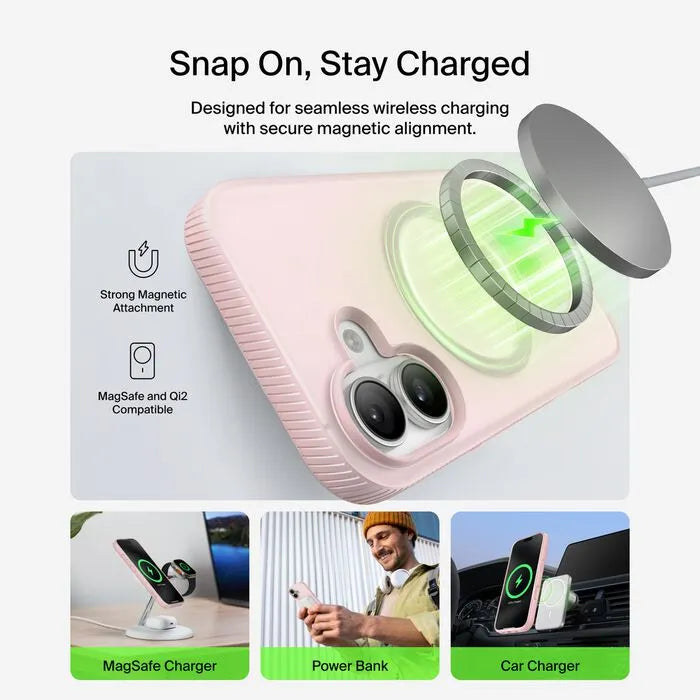 Grip Series Case for iPhone 18/17, Pink