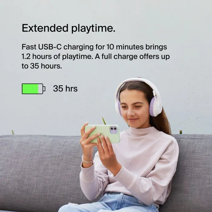 Wireless Over-Ear Headset for Kids, Lavender