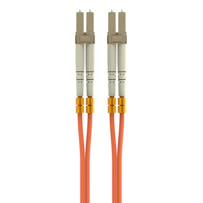 Multimode Duplex Fiber Patch Cable, LC-LC, Gray