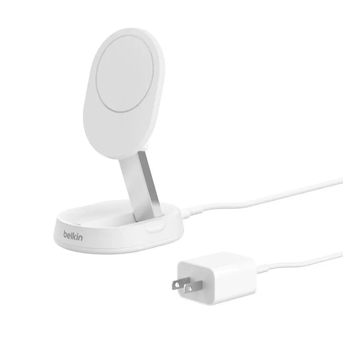 Convertible Magnetic Wireless Charging Stand with Qi2 15W, White
