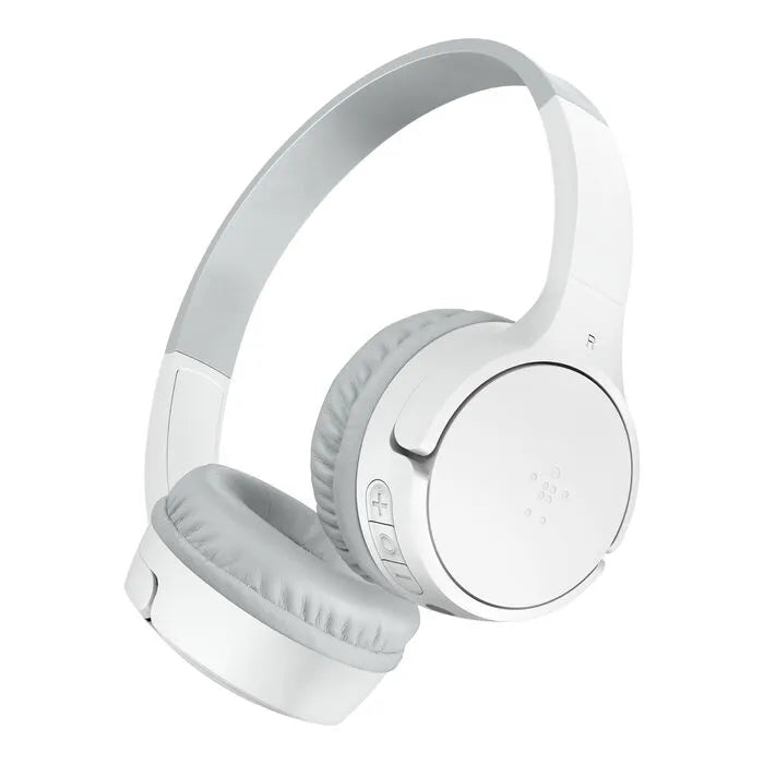 Wireless On-Ear Headphones for Kids, White