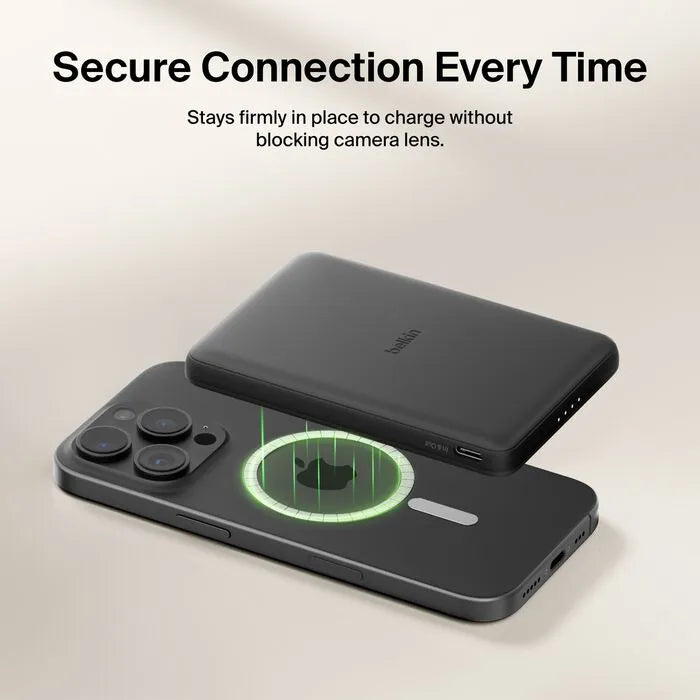 Slim Magnetic Power Bank, Black