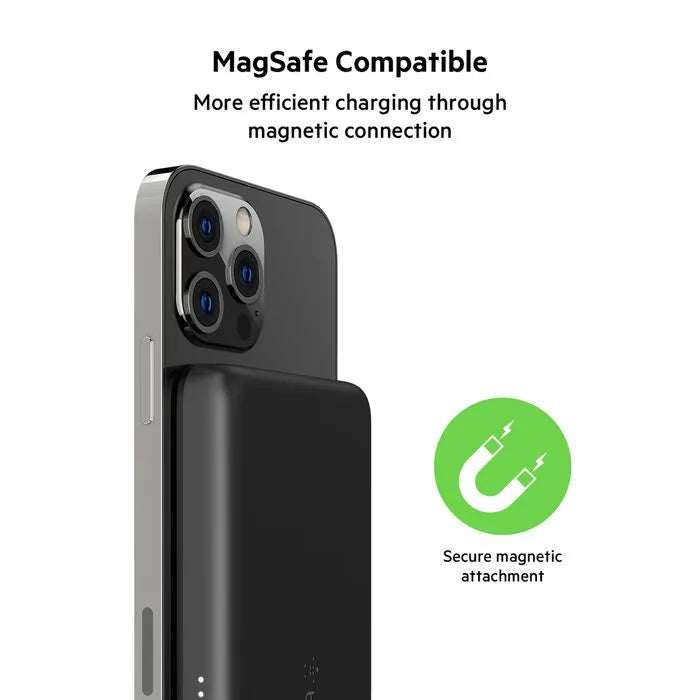 Magnetic Wireless Power Bank 2.5K, Black