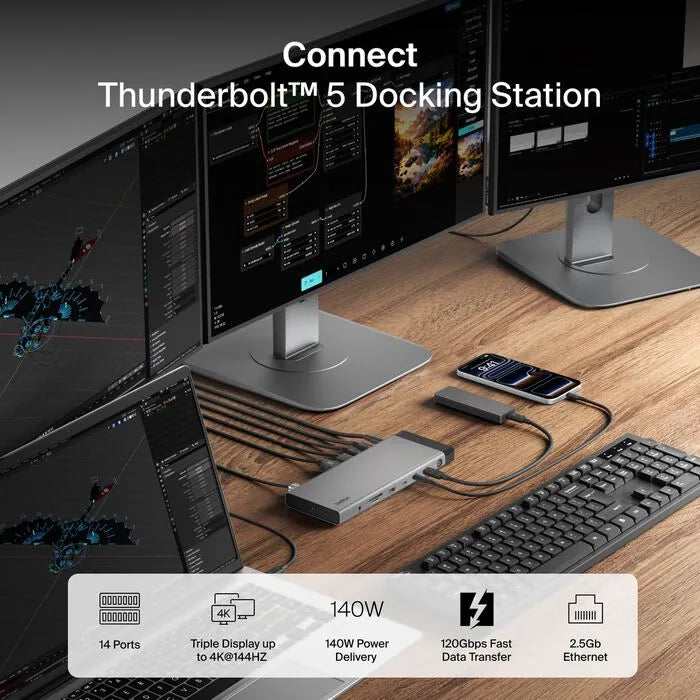 Thunderbolt 5 Dock, Gray