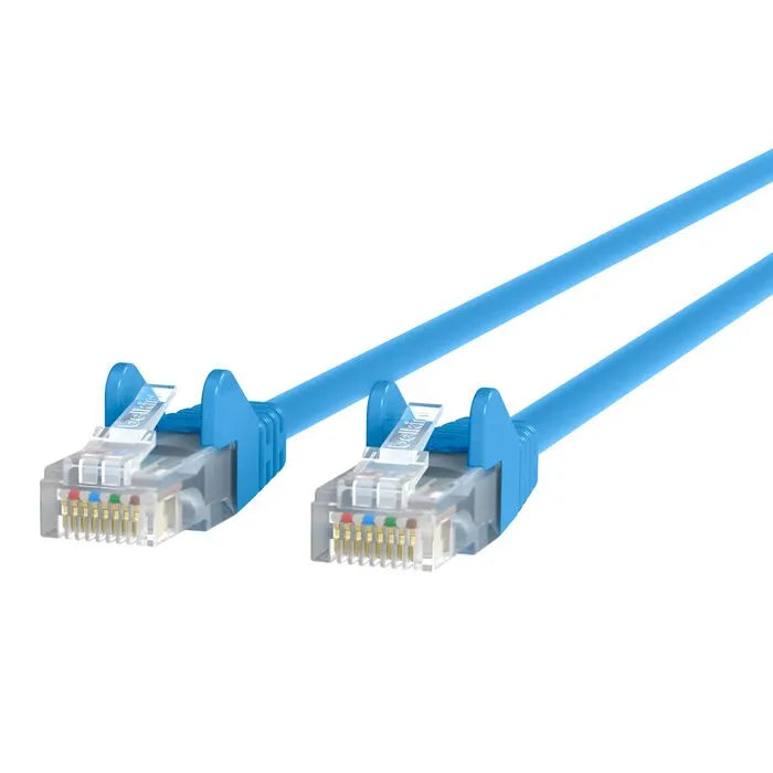 RJ45 CAT-5e Patch Cable, Snagless Molded Black 01, Blue