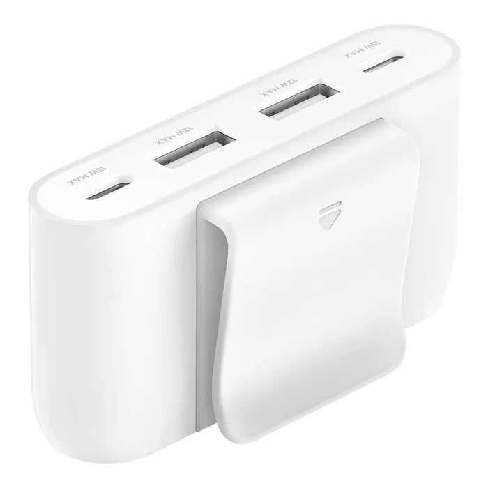 4-Port USB Power Extender, White
