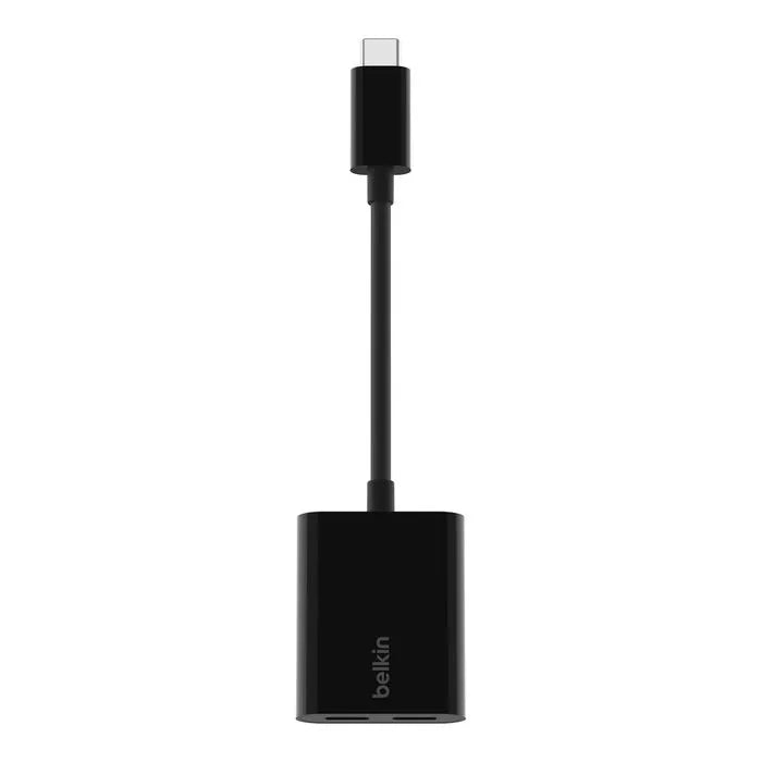 USB-C Audio + Charge Adapter, Black