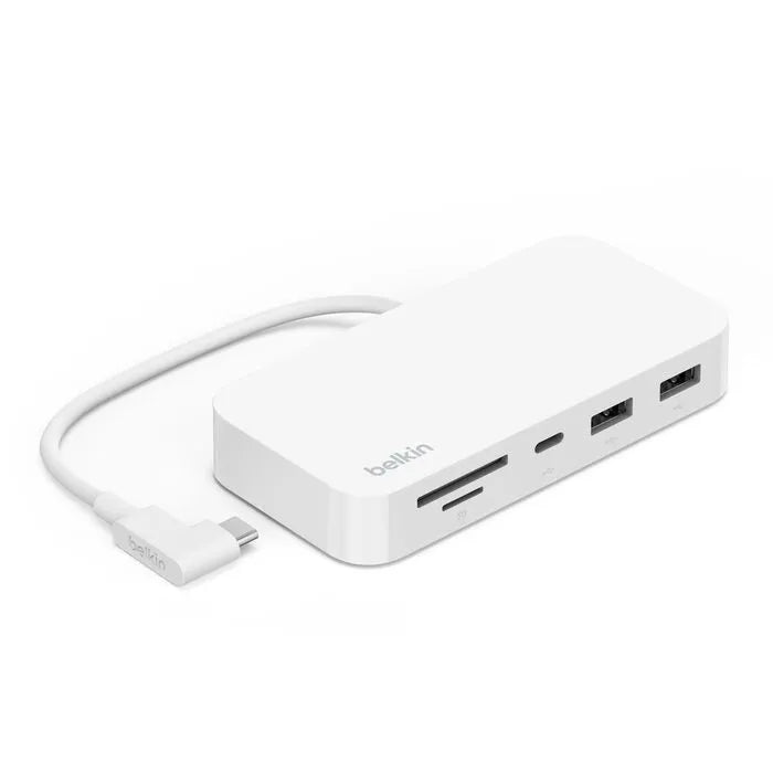 USB-C 6-in-1 Multiport Hub with Mount, White
