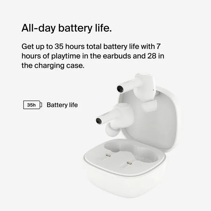Noise Cancelling Earbuds, White