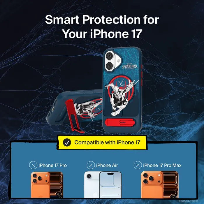 Magnetic Case with Kickstand for iPhone 17, Spider-Man: Brand New Day