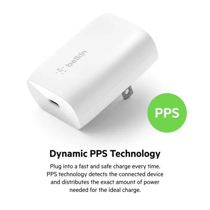 USB-C PD 3.0 PPS Wall Charger 30W + USB-C to USB-C Cable
