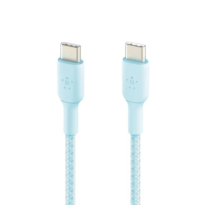 Braided USB-C to USB-C Cable, Blue