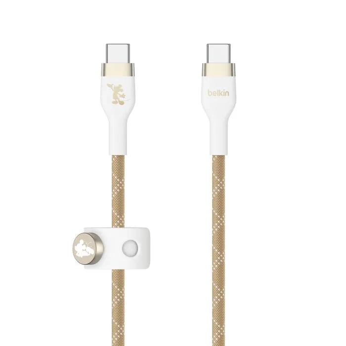 USB-C to USB-C Cable 60W, White Star Mickey