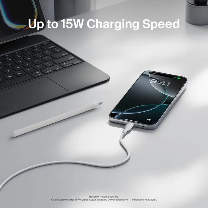 USB-A to USB-C Cable 15W, 3.3ft/1m,, White