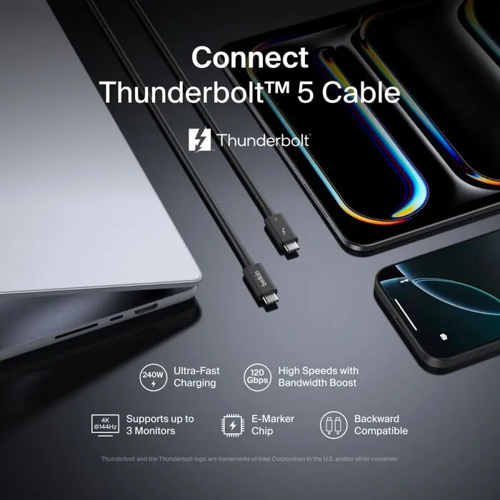 Thunderbolt 5 Cable, Black