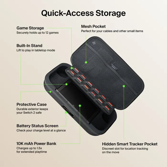 Charging Case Pro for Nintendo Switch 2, Charcoal