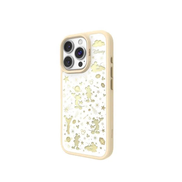 Magnetic Case for iPhone 16 Pro, White Star Mickey