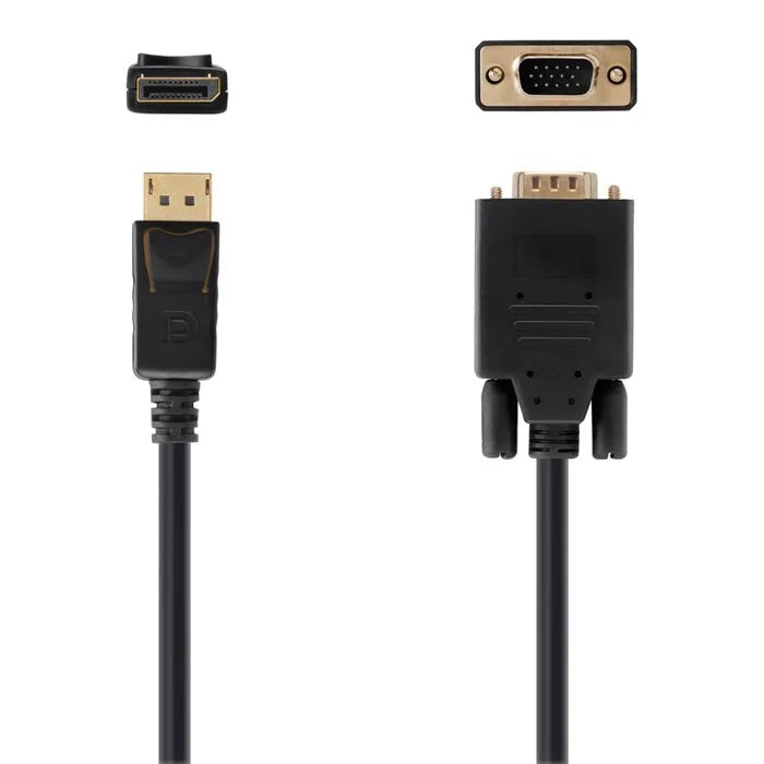 DisplayPort to VGA Cable, M/M, 1080P, Black