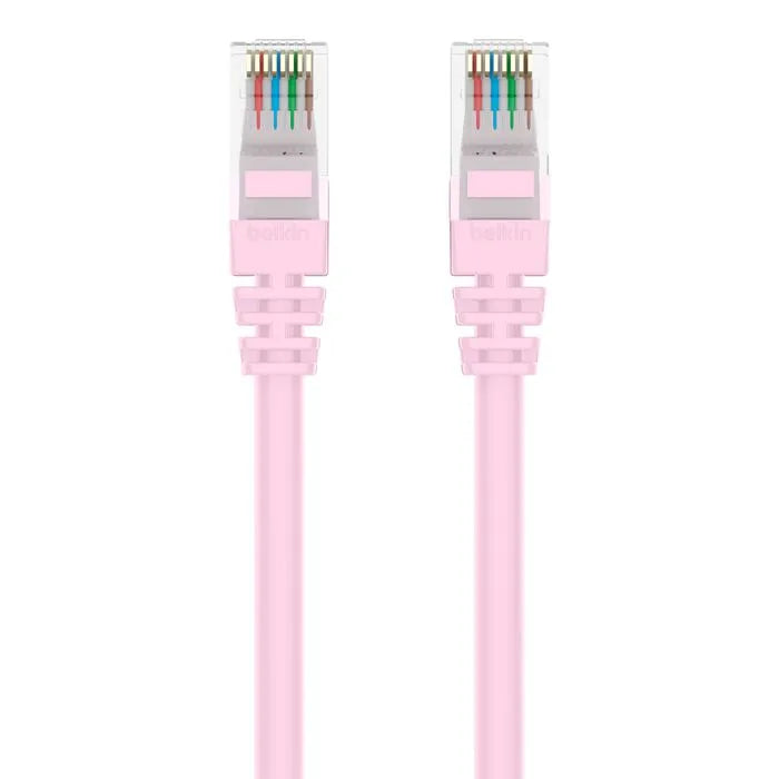 CAT6 Ethernet Patch Cable Snagless, RJ45, M/M, Pink