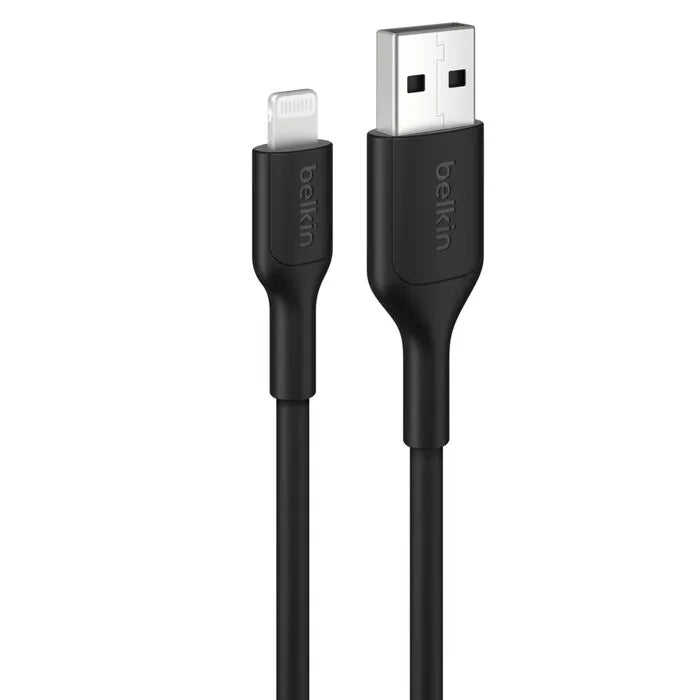 USB-A Cable with Lightning Connector,, Black