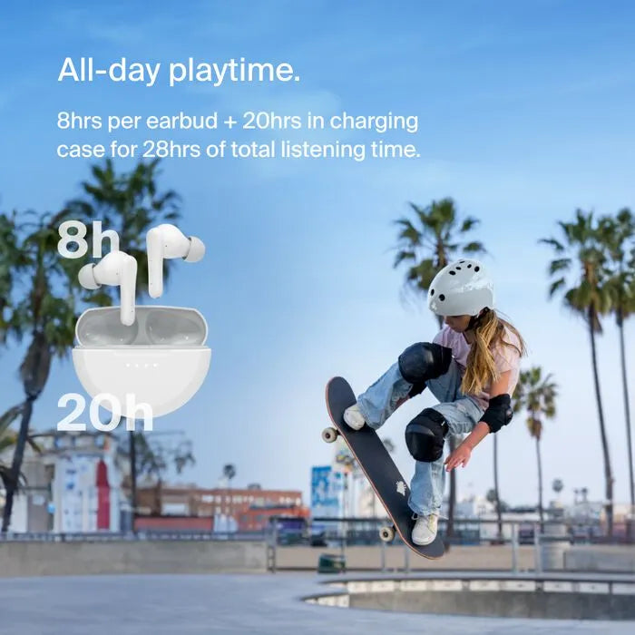 Wireless Earbuds for Kids, White