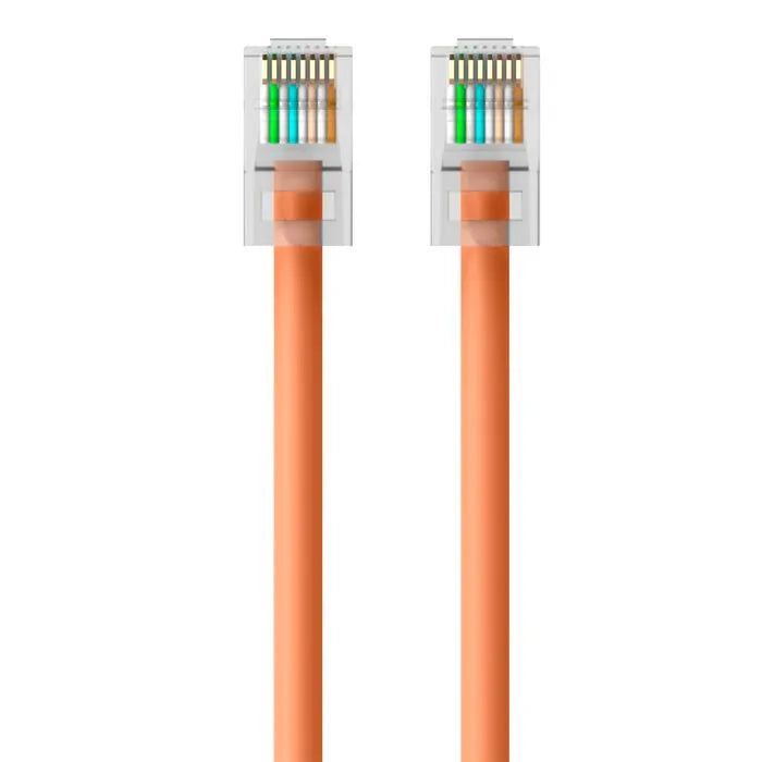 CAT6 Ethernet Patch Cable, RJ45, M/M, Orange