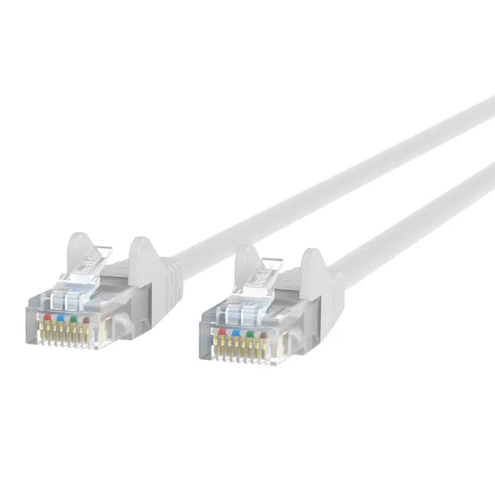 CAT6 Ethernet Patch Cable Snagless, RJ45, M/M, White