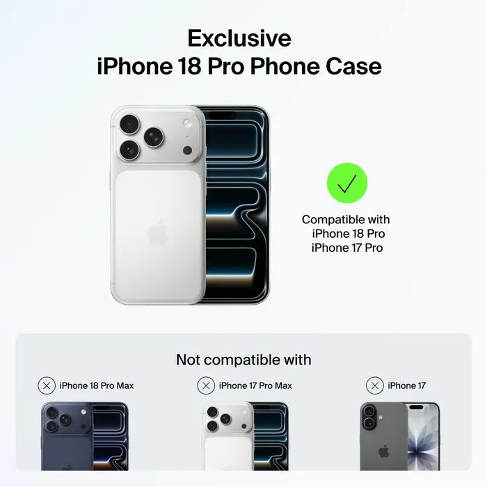 Grip Series Case for iPhone 18/17, Clear