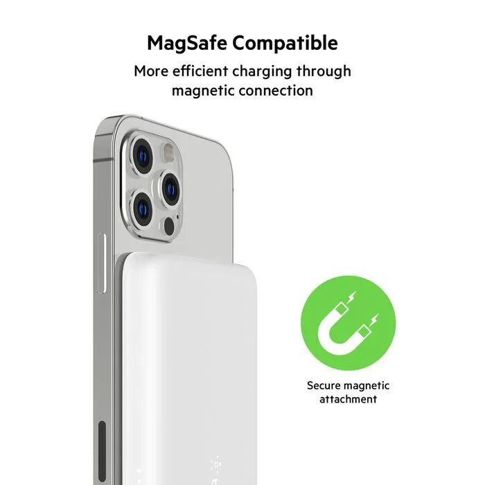 Magnetic Wireless Power Bank 2.5K, White