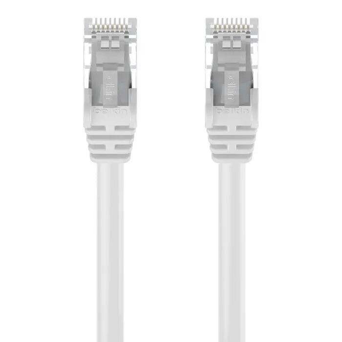 RJ45 CAT-5e Patch Cable, Snagless Molded Black 01, White