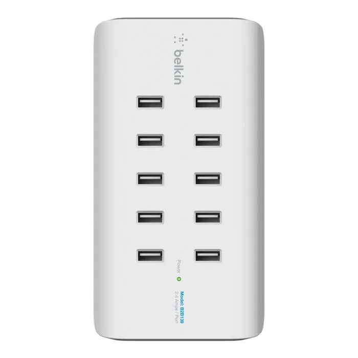 10-Port USB Charging Station
