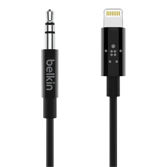 3.5 mm Audio Cable With Lightning Connector, Black