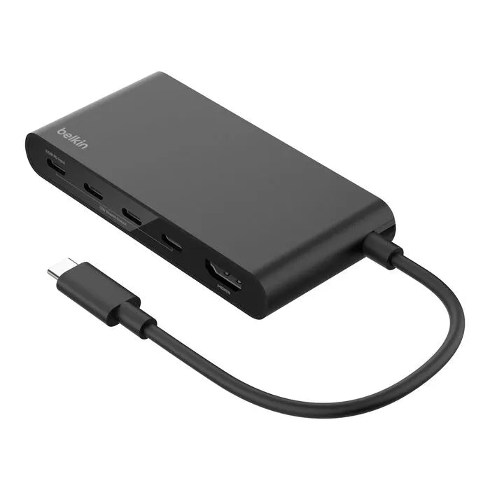 5-Port USB-C Hub with 4K HDMI, Black