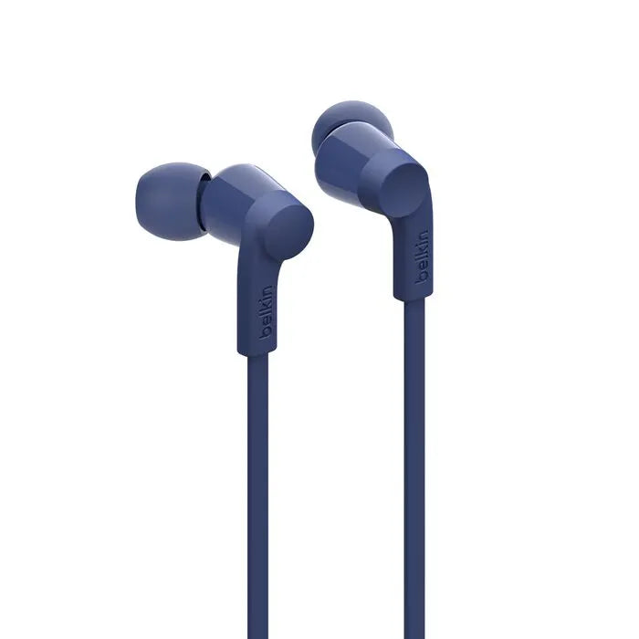 USB-C Wired Earbuds with Adjustable Volume Limiter, Blue