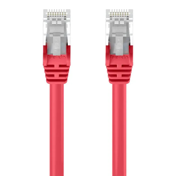 CAT6 Ethernet Patch Cable Snagless, RJ45, M/M, Red