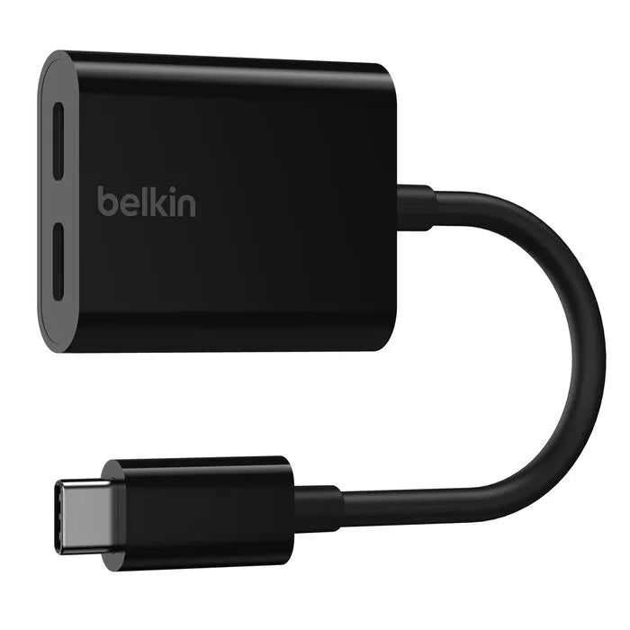 USB-C Audio + Charge Adapter, Black