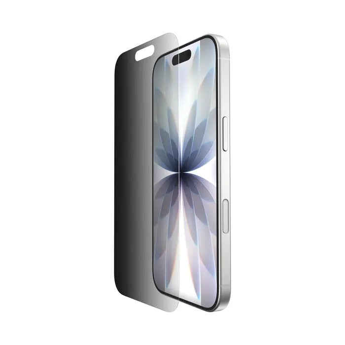 InvisiGlass Privacy Filter Screen Protector for iPhone 17 / iPhone 16 Pro, Gen 2, Clear