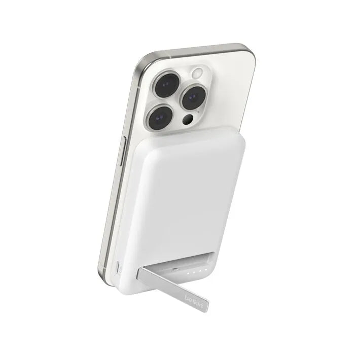Magnetic Power Bank with Qi2 15W, White