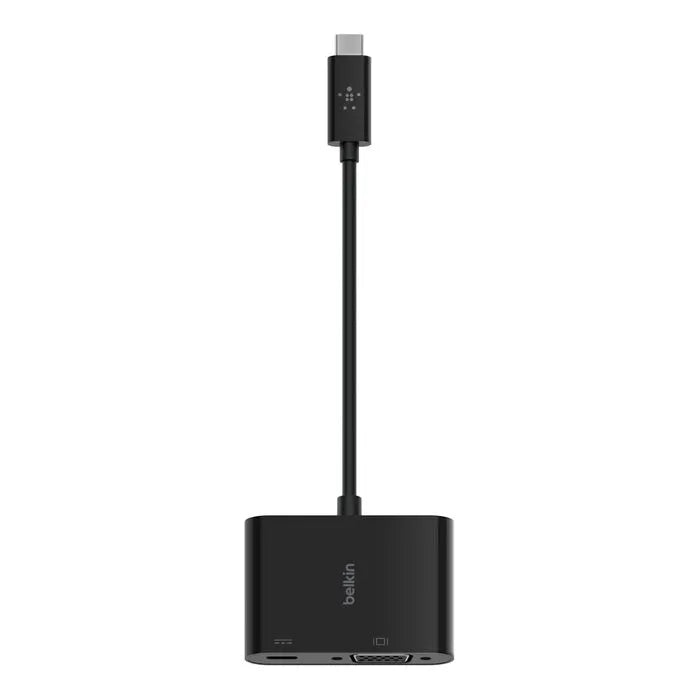 USB-C to VGA + Charge Adapter, Black