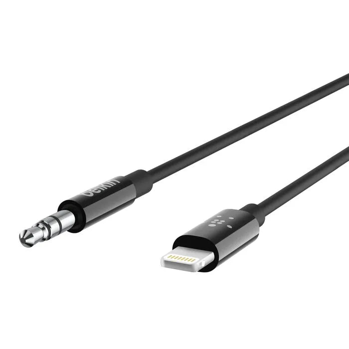 3.5 mm Audio Cable With Lightning Connector, Black