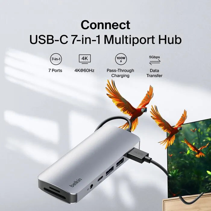 USB-C 7-in-1 Multiport Hub, Space Gray