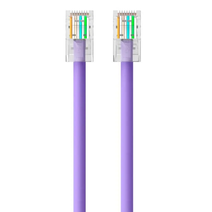 CAT6 Ethernet Patch Cable, RJ45, M/M, Purple