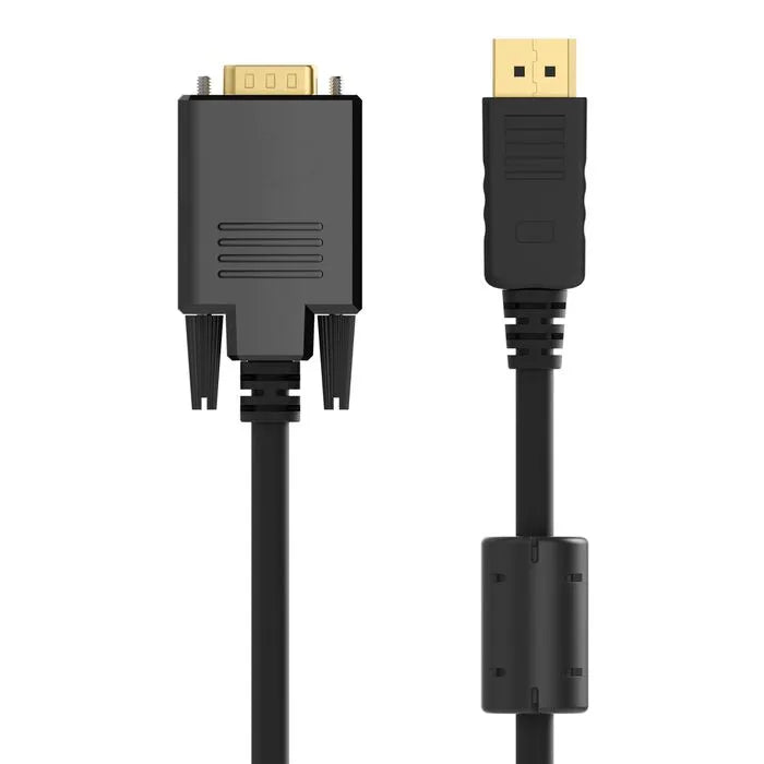 DisplayPort to VGA Cable, M/M, 1080P, Black