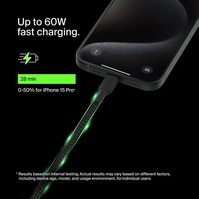 Braided USB-C to USB-C Cable, Black