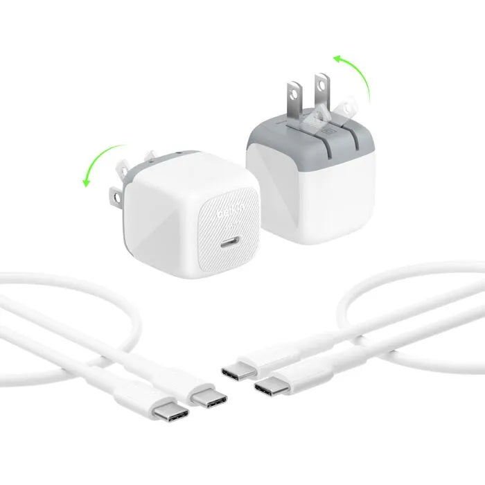 Compact USB-C, White/Gray