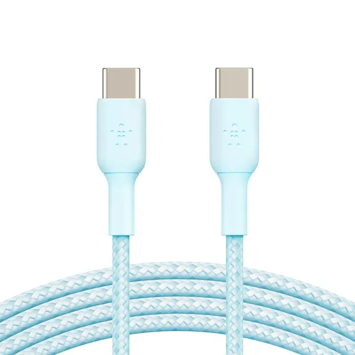 Braided USB-C to USB-C Cable, Blue